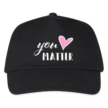 You matter - Mental Health Encourager Self-Love - Kids’ Baseball Cap - black - Front
