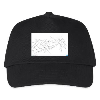 Abstraction de droite dentelée - Casquette de baseball Enfant - noir - Devant