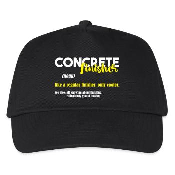 Concrete Concrete Paver Concrete Mixer - Kids’ Baseball Cap - black - Front
