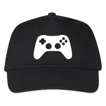 Gamer gaming Geschenk - Kinder Basecap - Schwarz - Vorne