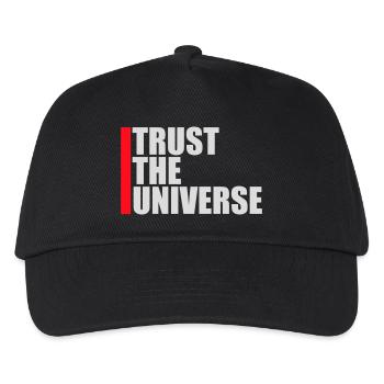 Trust The Universe Spiritual Universe Quote Logo - Kids’ Baseball Cap - black - Front