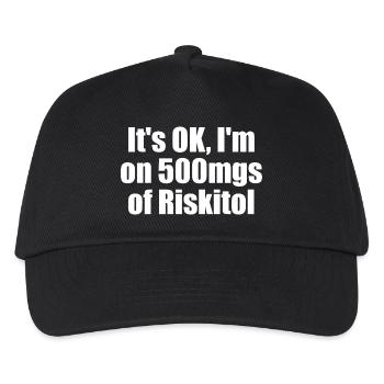 All good, I'm on 500 mg Riskitol. Funny G - Kids’ Baseball Cap - black - Front