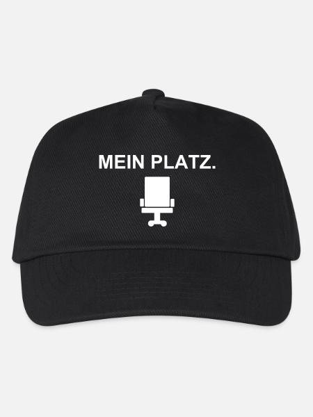 Mein Platz – Bürostuhl-Statement - Kinder Basecap - Schwarz