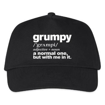 Grummelige Definition Lustige Sarkastische Definition Humor - Kinder Basecap - Schwarz - Vorne
