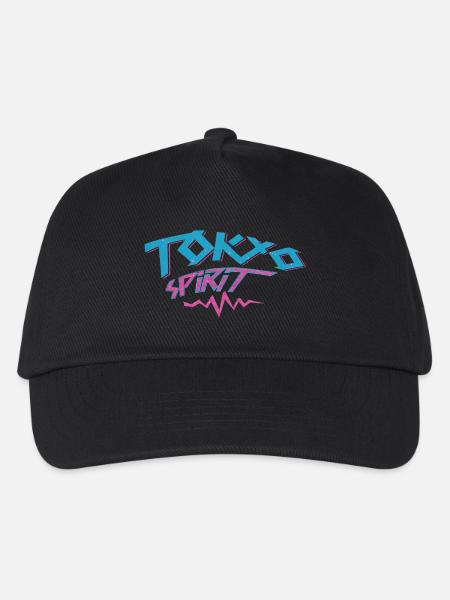 Tokio Spirit Neon-Graffiti - Kinder Basecap - Schwarz