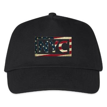NYC (New York City) - Casquette de baseball Enfant - noir - Devant