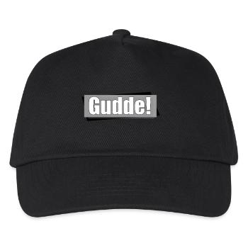 gudde - Kinder Basecap - Schwarz - Vorne