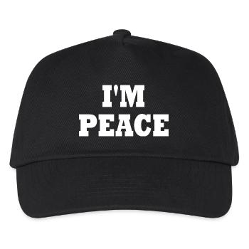 I'm peace - Kinder Basecap - Schwarz - Vorne