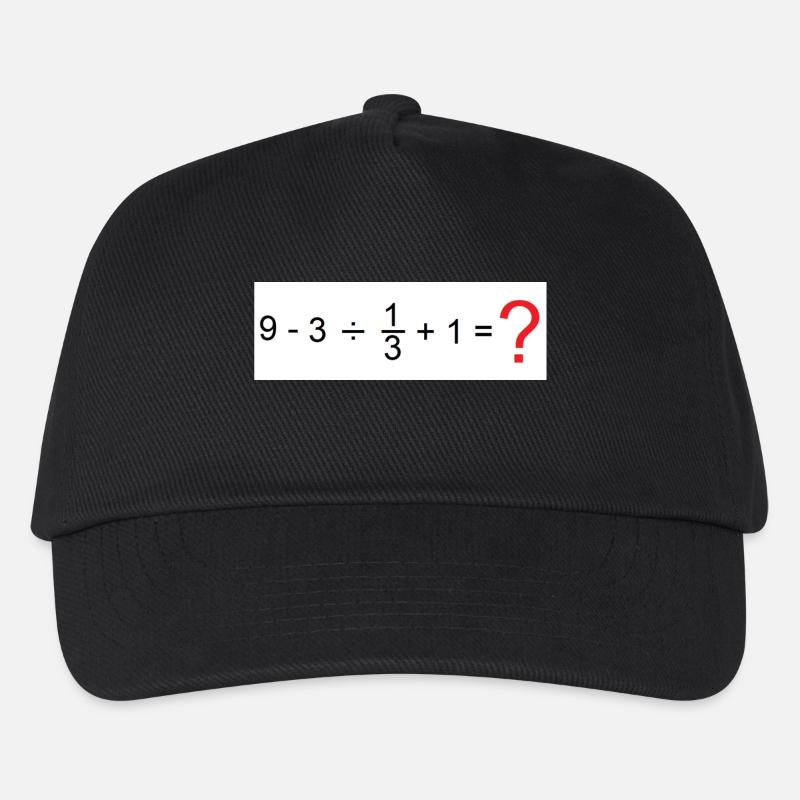 Mathematik - Kinder Basecap - Schwarz