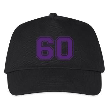 60 - Kids’ Baseball Cap - black - Front