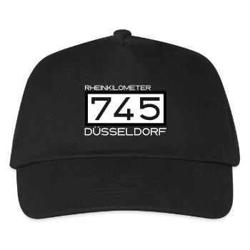 745-RK-Duesseldorf weiss - Kinder Basecap - Schwarz - Vorne