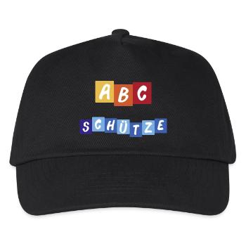 ABC Schütze - Kinder Basecap - Schwarz - Vorne