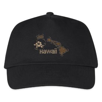Hawaii - Kinder Basecap - Schwarz - Vorne