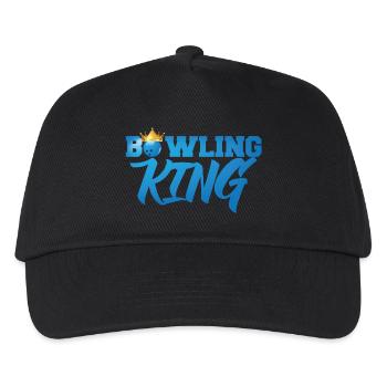 Bowling / Bowler: Bowling King - Kinder Basecap - Schwarz - Vorne