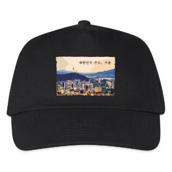 Seoul at Sunset - Kids’ Baseball Cap - black - Front