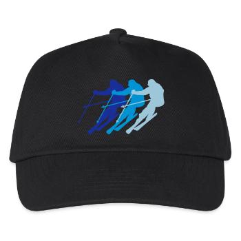 Ski - Kinder Basecap - Schwarz - Vorne
