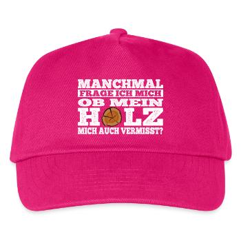 Wood - missing - Kids’ Baseball Cap - fuchsia - Front