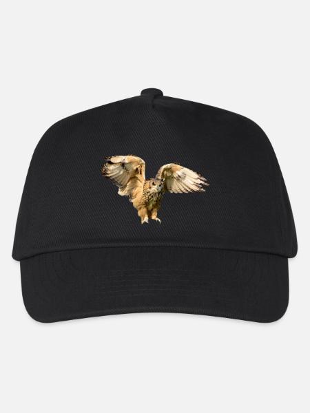 owl eule uhu kautz kaeutzchen animals - Kinder Basecap - Schwarz