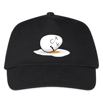 Frohe Ostern Osterei - Kinder Basecap - Schwarz - Vorne