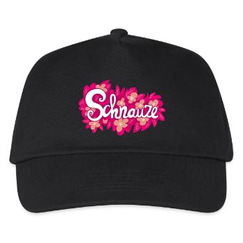 Schnauze – Spruch Shirt Geschenkidee für Impulsive - Kinder Basecap - Schwarz - Vorne