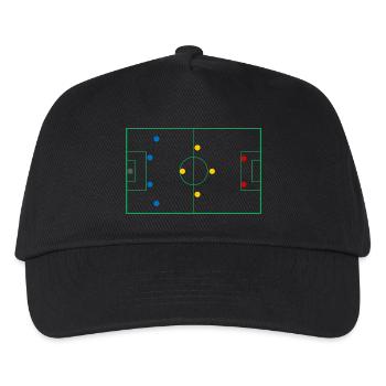 Football - Lineup - Team - Game system - Kids’ Baseball Cap - black - Front