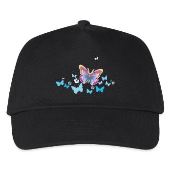 Butterflies Butterflies Insects Spring Summer - Kids’ Baseball Cap - black - Front