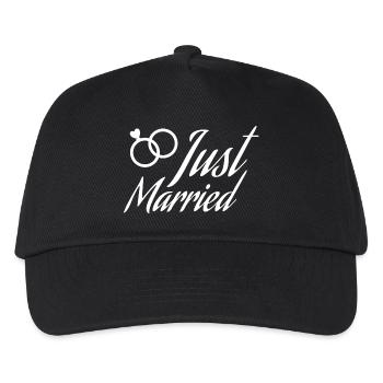 Just Married rings - Kinder Basecap - Schwarz - Vorne