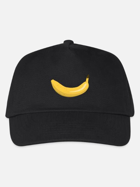 Banana smile - Kids’ Baseball Cap - black
