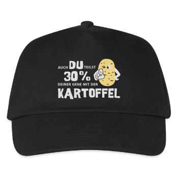 Potato genes - Kids’ Baseball Cap - black - Front