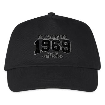 established 1969 - aged to perfection(fr) - Casquette de baseball Enfant - noir - Devant