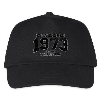 established 1973 - aged to perfection(fr) - Casquette de baseball Enfant - noir - Devant