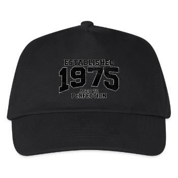 established 1975 - aged to perfection(fr) - Casquette de baseball Enfant - noir - Devant