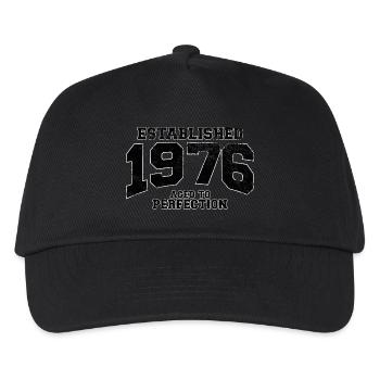 established 1976 - aged to perfection(fr) - Casquette de baseball Enfant - noir - Devant