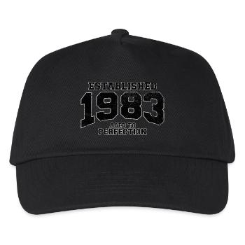 established 1983 - aged to perfection(fr) - Casquette de baseball Enfant - noir - Devant