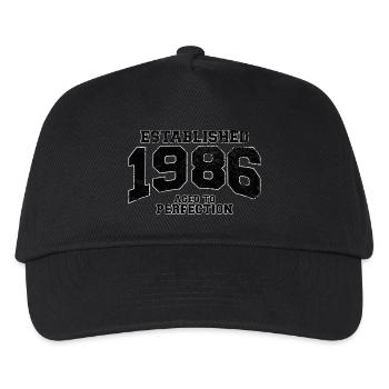 established 1986 - aged to perfection(fr) - Casquette de baseball Enfant - noir - Devant