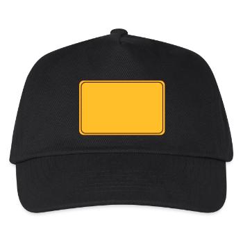 Ortsschild leer - Kinder Basecap - Schwarz - Vorne