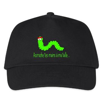 la chenille - Casquette de baseball Enfant - noir - Devant