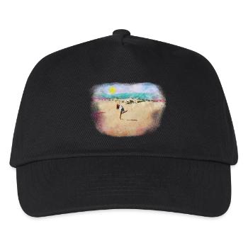 Tanz Sommer am Strand Sonne Geschenk - Kinder Basecap - Schwarz - Vorne