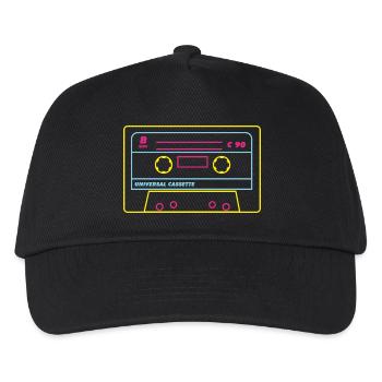 Cassette Audio 80s / Neon - Kids’ Baseball Cap - black - Front