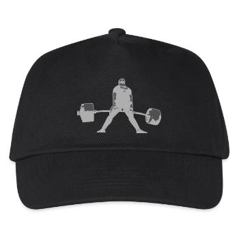 Deadlift II -- weiss - Kinder Basecap - Schwarz - Vorne