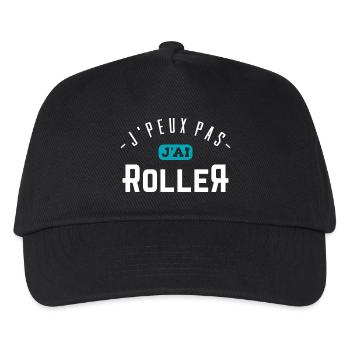 J'ai roller cadeau - Casquette de baseball Enfant - noir - Devant
