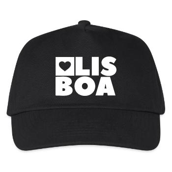 Lissabon - Kinder Basecap - Schwarz - Vorne