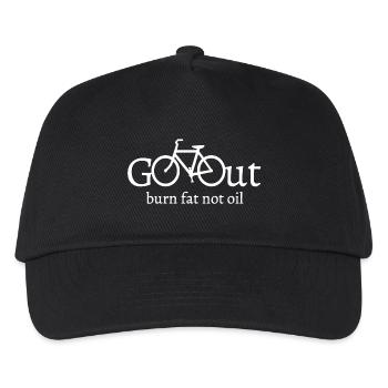 Chemise de sortie de vélo - Casquette de baseball Enfant - noir - Devant