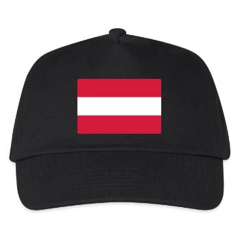 Zeig dein österreichisches Stolz! - Kinder Basecap - Schwarz - Vorne