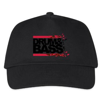 Drum 'n' Bass brisé - Casquette de baseball Enfant - noir - Devant