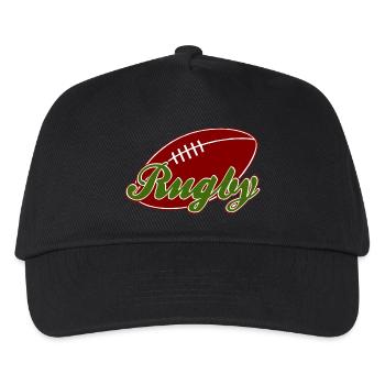 rugby - Kinder Basecap - Schwarz - Vorne