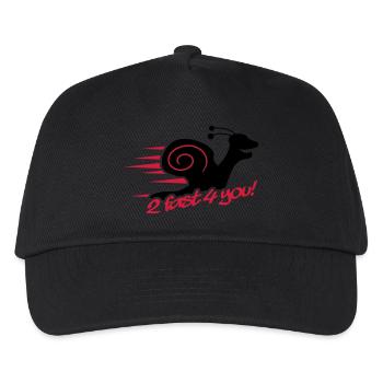 2 Fast 4 You Snail - Kinder Basecap - Schwarz - Vorne