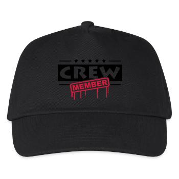 Crew Member - Kids’ Baseball Cap - black - Front