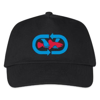Catch & Release - Logo - Kinder Basecap - Schwarz - Vorne