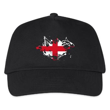 England - Kids’ Baseball Cap - black - Front